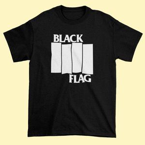 Black Flag Rock T-Shirt. Black. Multiple Sizes. Fast Shipping!
